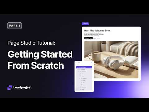 Page Studio Tutorial: Getting Started From Scratch (Part 1)
