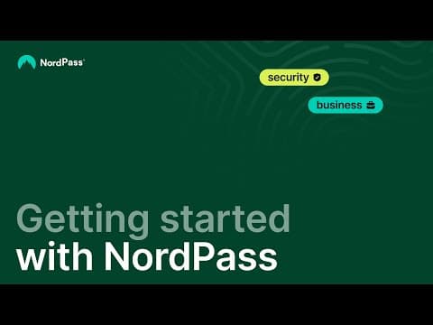 Getting started with NordPass
