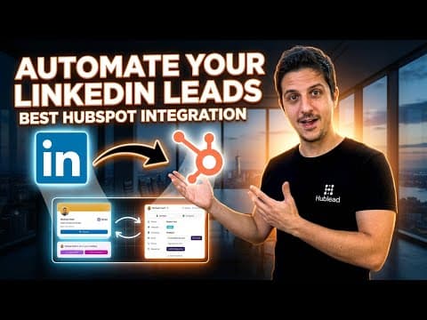 Set up the best HubSpot LinkedIn Integration with Hublead