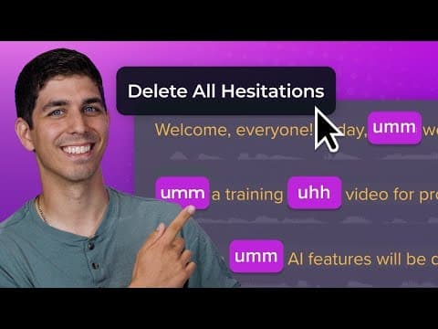 Remove Filler Words From Videos in Seconds