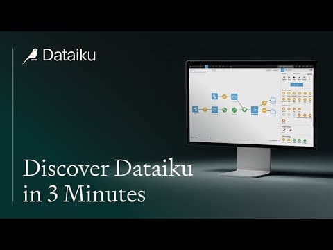 Dataiku 3-Minute Demo