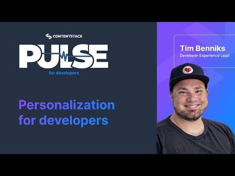 Contentstack Personalization for developers
