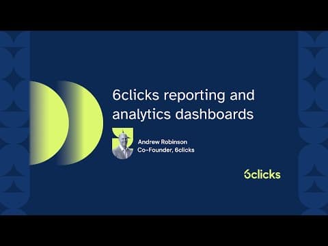 6clicks platform demo | Reporting and analytics dashboard