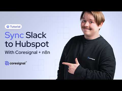 Enrich and deduplicate Slack-uploaded companies in HubSpot with n8n and Coresignal
