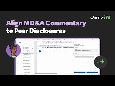 How to Prepare MD&A Commentary with Workiva AI: Demo of SEC Filing Intelligence