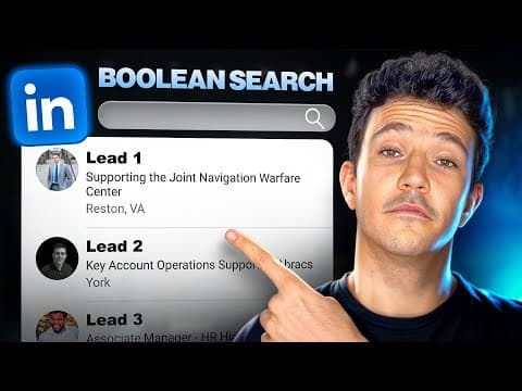 Linkedin Boolean Search Masterclass: AND, OR, NOT, Quotes & Parentheses Explained