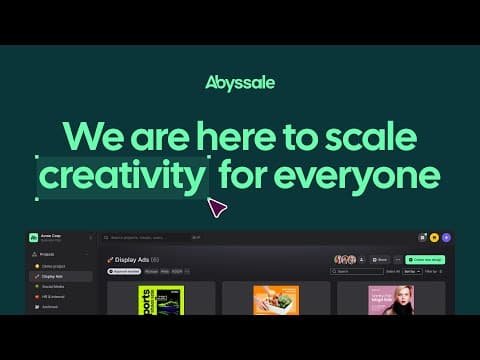 Introducing Abyssale 3.0: Creative Automation Just Changed Forever 🔥