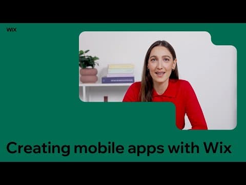 Creating mobile apps with Wix