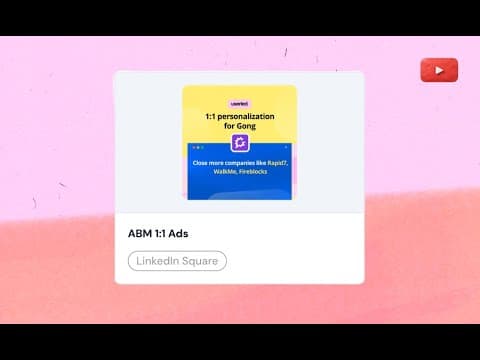 Userled: 1-1 LinkedIn Ads