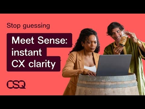 Stop guessing—Sense reveals what customers really want