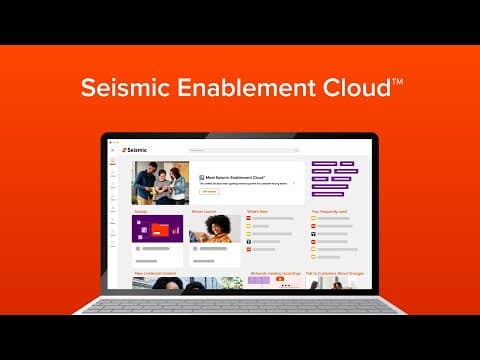 The Seismic Enablement Cloud Overview