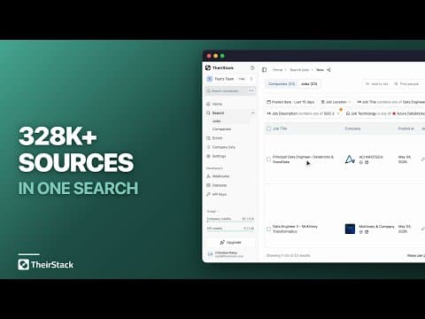 How to Search Job Postings Across 328,000+ Sources