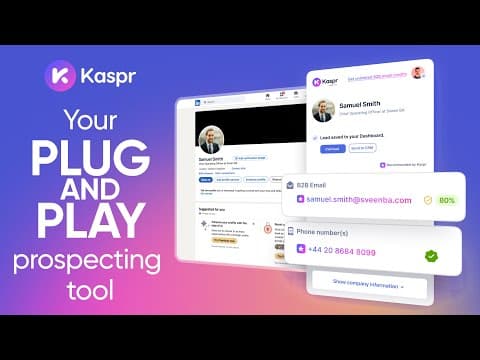 Start Prospecting and Booking Meetings with Kaspr