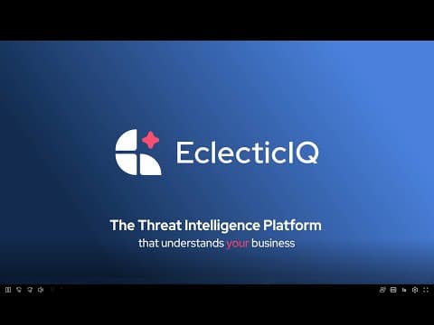 EclecticIQ Threat Intelligence Platform: AI-powered clarity for cyber defense