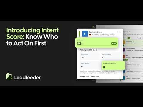 Introducing Intent Score - Signal Over Noise
