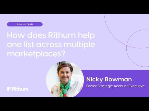 Listing Products Across Multiple Marketplaces with Rithum