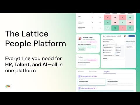 Lattice Platform Product Walkthrough