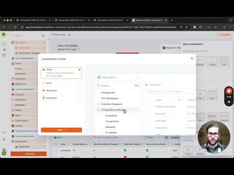Process focused navigation & Customization Center