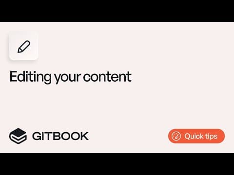 Editing your content