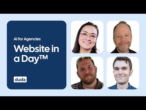 Duda AI for Agencies: Website in a Day™