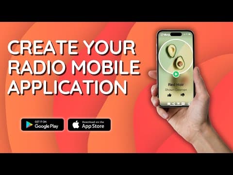 Create your Radio Mobile Application (iOS & Android) 📱