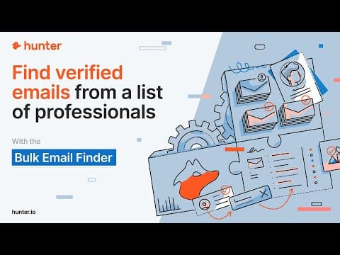 How to Find a List of Verified Emails using Hunter.io's Bulk Email Finder