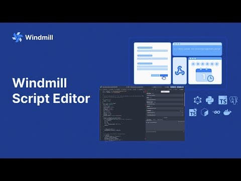 Windmill.dev Demo - Script Editor