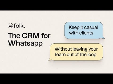folk, the CRM for Whatsapp