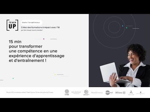 15 min pour transformer une compétence en une expérience d'apprentissage et d'entraînement