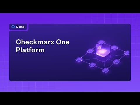Checkmarx One demo | Always Be Ready to Run