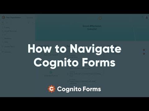 How to Navigate Cognito Forms