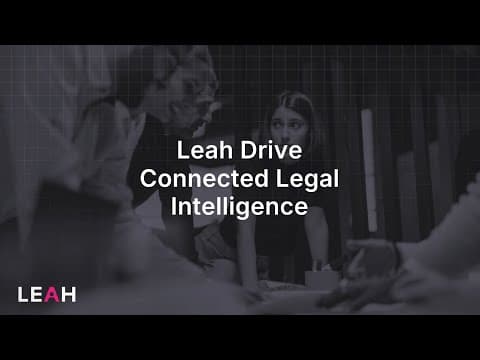 AI-Powered Command Center for Legal Documents | Leah, formerly ContractPodAi