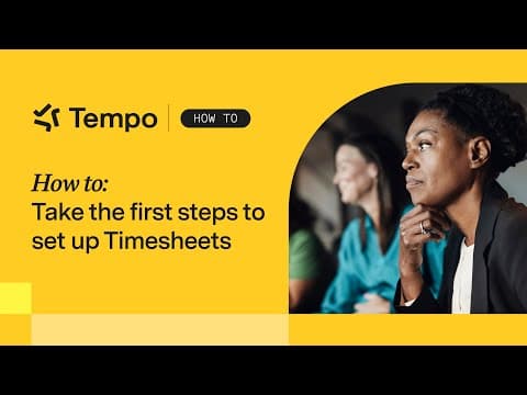 Take the first steps to set up Tempo Timesheets