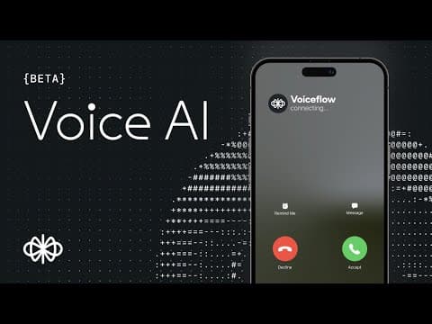 Build Voice AI Agents with no-code in Voiceflow