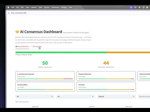 Building an AI Consensus Dashboard with Nimble Web Search Agents