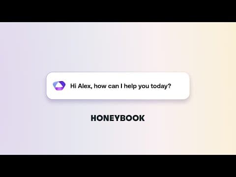 Work wonders with HoneyBook AI: Built for independent businesses
