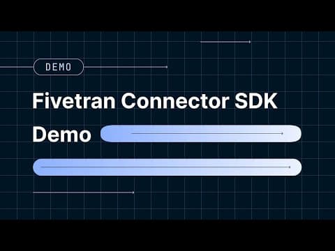 Fivetran Connector SDK setup and demo
