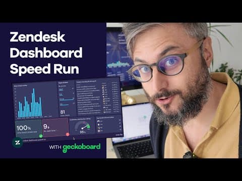 Build a custom Zendesk dashboard in 8 Minutes (Geckoboard Speed Run)