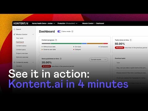 See it in action: Kontent.ai in 4 minutes