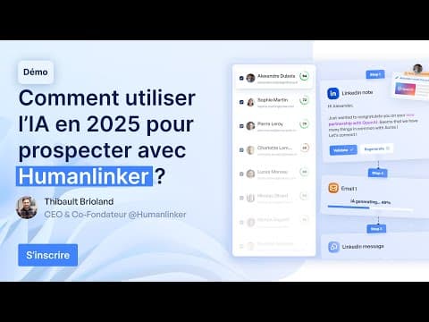 Comment utiliser l'IA en 2025 pour prospecter avec Humanlinker ?