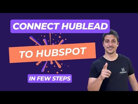 Connect Hublead to HubSpot - Help Center