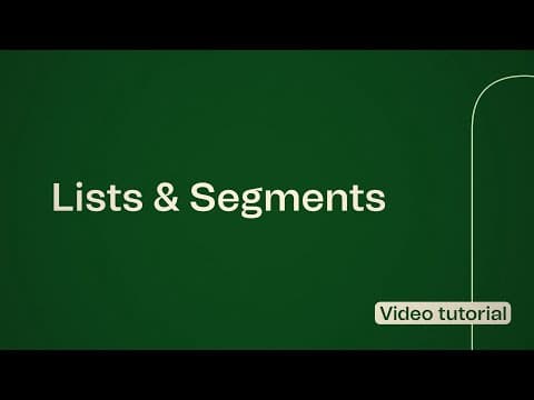 What is the difference between lists and segments in Brevo