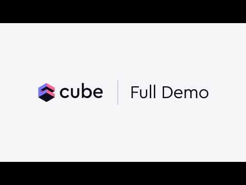 Cube: The Agentic Analytics Platform. Full Demo