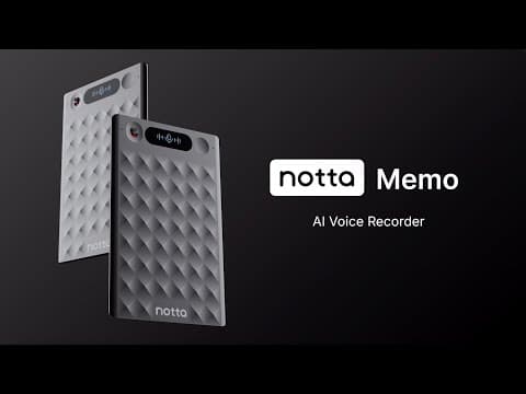 Notta Memo: The Ultimate AI Voice Recorder!