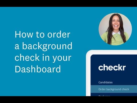 How to Order a Background Check in Checkr Dashboard