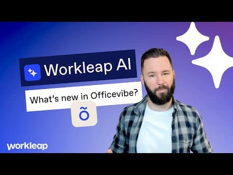 Officevibe Just Got Smarter with Workleap AI | Walkthrough