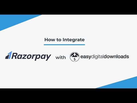 Razorpay Payment Gateway Integration in Easy Digital Downloads Website