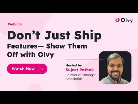 Don’t Just Ship Features—Show Them Off | Create a Branded Changelog with Olvy (Live Demo)