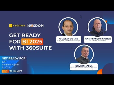 Get Ready for SAP BusinessObjects BI 2025 with 360Suite by Wiiisdom