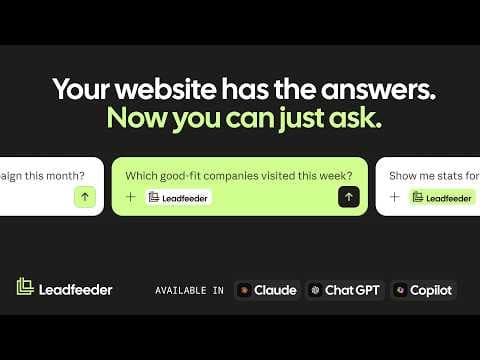 Leadfeeder MCP Server: Connect Leadfeeder to Claude & ChatGPT and other AI tools